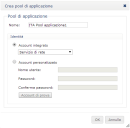 Crea pool di applicazione